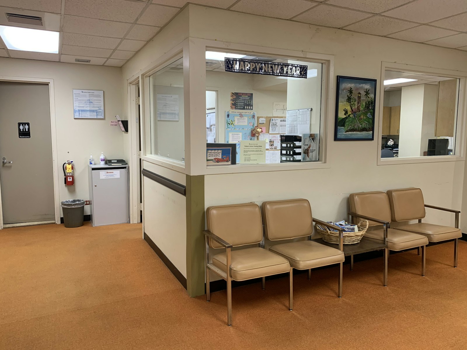 A calm waiting area at the clinic