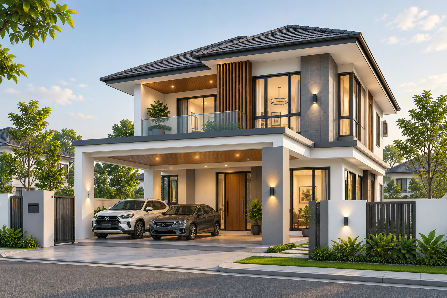 3D concept render of the planned first floor addition before work started